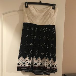 Strapless summer dress